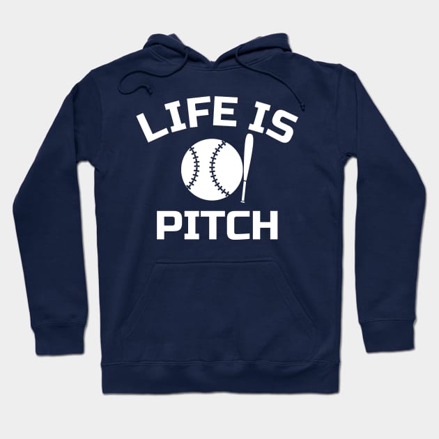 Life's a Pitch Hoodie by colorsplash